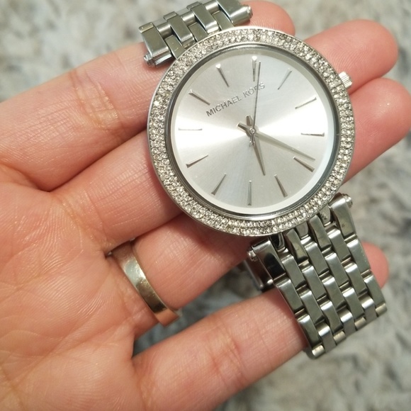 MK silver watch main image 4